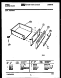 DRAWER PARTS Diagram and Parts List for CEC3M2WXA  Gibson Range