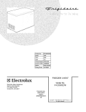 COVER Diagram and Parts List for FFC05K0DW3  Frigidaire Freezer