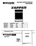COVER Diagram and Parts List for TGF357CCTD  Tappan Range