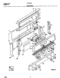 BACKGUARD Diagram and Parts List for FGF376CEBE  Frigidaire Range