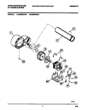 MOTOR, FAN HOUSING, EXHAUST DUCT Diagram and Parts List for DE800ADD4  Frigidaire Dryer