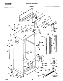 CABINET Diagram and Parts List for GRT21IPRHD1  Gibson Refrigerator