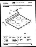 COOKTOP PARTS Diagram and Parts List for REGS39WLL1  Frigidaire Range