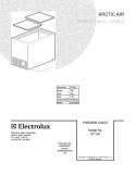 COVER Diagram and Parts List for ST15G4  Frigidaire Freezer
