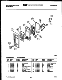 CONTROL PANEL Diagram and Parts List for KM159KXM2  Frigidaire Microwave