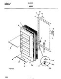 DOOR Diagram and Parts List for MFU09M2BW2  Frigidaire Freezer