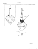 TRANSMISSION Diagram and Parts List for FWSB67RGS0  Frigidaire Washer
