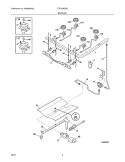 BURNER Diagram and Parts List for TGF328GSB  Tappan Range