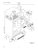 CABINET Diagram and Parts List for FRT21IL5DB2  Frigidaire Refrigerator