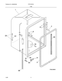 TUB Diagram and Parts List for FDP750RCS1  Frigidaire Dishwasher