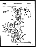 TUB DETAIL Diagram and Parts List for WA4900ADD1  Frigidaire Washer