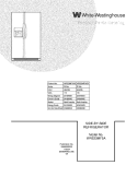 COVER Diagram and Parts List for WRS23MF5ASY  Crosley Refrigerator