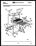 CABINET PARTS Diagram and Parts List for RD11F2WVJA  Gibson Refrigerator