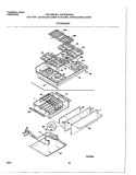 TOP / DRAWER Diagram and Parts List for FGF379WJCA  Frigidaire Range