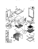 BODY Diagram and Parts List for CD302VP3D02  Frigidaire Range