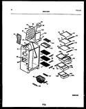 SHELVES AND SUPPORTS Diagram and Parts List for RS24F9YX1C  Gibson Refrigerator