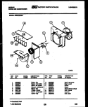 AIR HANDLING PARTS Diagram and Parts List for AM09C5EWA  Gibson Air Conditioner