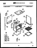LOWER BODY PARTS Diagram and Parts List for 72-2547-66-04  Tappan Range