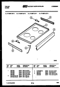 COOKTOP PARTS Diagram and Parts List for 77-4957-00-08  Tappan Range