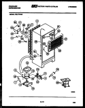SYSTEM AND AUTOMATIC DEFROST PARTS Diagram and Parts List for FPE17TFA0  Frigidaire Refrigerator