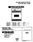 COVER Diagram and Parts List for FEB556CETH  Frigidaire Wall Oven