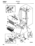 CABINET Diagram and Parts List for FFU17D7HW0  Frigidaire Freezer
