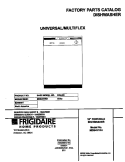 COVER Diagram and Parts List for MDB421RHS1  Frigidaire Dishwasher