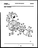CABINET AND COMPONENT PARTS Diagram and Parts List for FDG116RBW0  Frigidaire Dryer