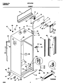CABINET Diagram and Parts List for GRT21IPRHW0  Gibson Refrigerator
