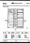 SHELVES AND SUPPORTS Diagram and Parts List for FCDWF135E1  Frigidaire Refrigerator