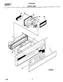 CONTROL PANEL Diagram and Parts List for FD1870CHS0  Frigidaire Dishwasher