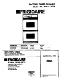 COVER Diagram and Parts List for FEB798CCBI  Frigidaire Wall Oven