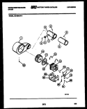 MOTOR AND BLOWER PARTS Diagram and Parts List for DE150KDD1  Frigidaire Dryer