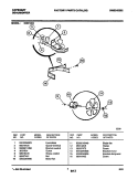 FAN Diagram and Parts List for CDH13E2  Frigidaire Dehumidifier