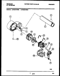 BLOWER AND DRIVE PARTS Diagram and Parts List for FDG847RBS0  Frigidaire Dryer