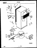 SYSTEM AND AUTOMATIC DEFROST PARTS Diagram and Parts List for MRT18PNBZ0  Frigidaire Refrigerator