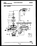 MOTOR PUMP PARTS Diagram and Parts List for GDB662RBR0  Gibson Dishwasher