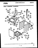 CABINET PARTS Diagram and Parts List for WA6500ADD2  Frigidaire Washer