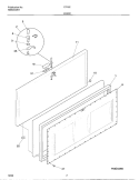 DOOR Diagram and Parts List for CF152  Frigidaire Freezer