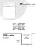 COVER Diagram and Parts List for WDB745RES2  Westinghouse Dishwasher