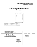 COVER Diagram and Parts List for CRER442AS1  Frigidaire Dryer