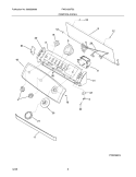 CONTROL/PANEL Diagram and Parts List for FWS1233FS2  Frigidaire Washer