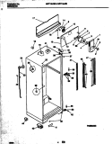 BODY Diagram and Parts List for MRT18JZBD1  Frigidaire Refrigerator