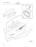 CONTROL PANEL Diagram and Parts List for GLD2350RCC1  Frigidaire Dishwasher