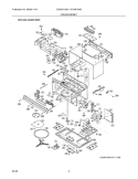 OVEN, CABINET Diagram and Parts List for CGLMV169GSA  Frigidaire Microwave