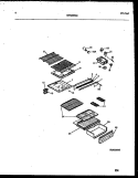 SHELVES AND SUPPORTS Diagram and Parts List for ATN152HK0  Frigidaire Refrigerator