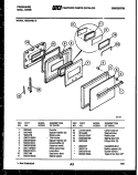 DOOR PARTS Diagram and Parts List for REG94BL3  Frigidaire Wall Oven