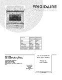 COVER Diagram and Parts List for CGES3065KW1  Frigidaire Range