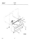 FRAME Diagram and Parts List for FDBL960BS1  Frigidaire Dishwasher