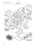 LOWER OVEN Diagram and Parts List for PLEB30T9DCA  Frigidaire Wall Oven